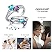 Lam Hub Fong Personalized Engagement Rings for Women Mothers Simulate Birthstones Rings Wedding Promise Rings For Her