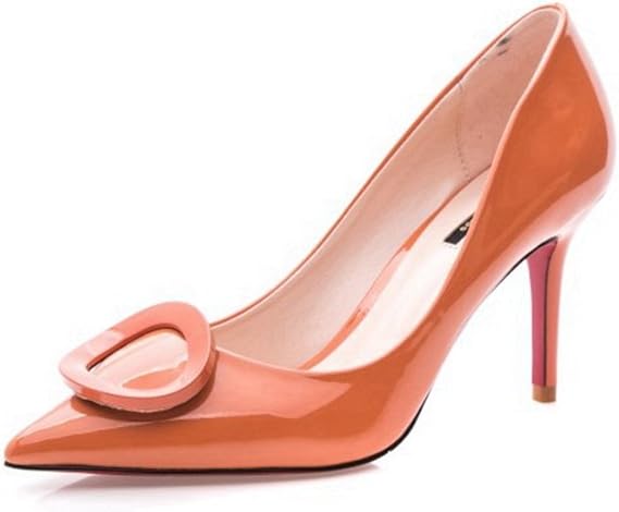 Amazon Xcc レディーズダイアナ パンプスパンプス 脱げるヒール ロックレザーパンプスゴールド レディース