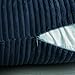 MIULEE Winter Pack of 2 Corduroy Soft Soild Decorative Square Throw Pillow Covers Set Cushion Cases Pillowcases for Sofa Bedroom Couch 18 x 18 Inch Navy Blue