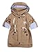 GloryStar Girl's Stylish Adjustable Elastic Waist Windbreaker Jacket Khaki