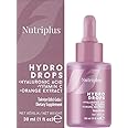 FARMASi Nutriplus Dietary Supplement-Drops Hydro Drops, 30ml/1.01flOz - Hydration, Skin Health, Overall Vitality, Daily Supplement, Promotes Wellness, Radiant Skin