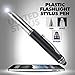 SyPen Stylus Pen for Touchscreen Devices, Tablets, iPads, iPhones, Multi-Function Capacitive Pen With LED Flashlight, Ballpoint Ink Pen, 3-In-1 Pen, Multi, 10PK