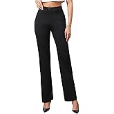 Agenlulu Women's 28"/30"/31.5" High Waisted Dress Pants Petite/Regular/Tall Stretchy Straight Leg Office Work Slacks
