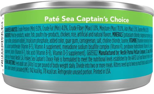 FRISKIES CAT FOOD SEA CAPTAIN’S CHOICE, 5.5 OZ
