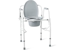 Medline Steel Drop-Arm Commode