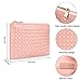 LOKASS Makeup Bag Slim Cosmetic Bag Cute Makeup Bags Hand-held Cosmetic Pouch for Women Cosmetics,Make Up Tools,Travel (Rose Gold)