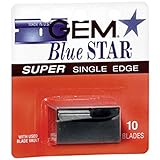 Gem Blue Star Super Single Edge Blades 10 ea (Pack of 6)
