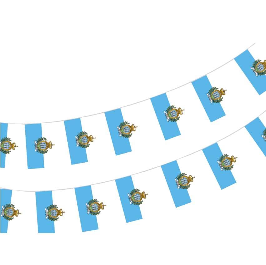 San Marino Flag 40 Units San Marino Flag Garland San Marino 11.4M