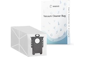 WAIKAS 6 Pack Qrevo Dust Bag for Roborock QV 35A/35S, Qrevo S5V, Saros 10/10R/Z270, Qrevo Edge S5A, Qrevo S, Qrevo 2R3W, Qrevo Curv S5X, S8 Max Ultra, S8 MaxV Ultra, Qrevo Pro/Master/Slim Robot Vacuum