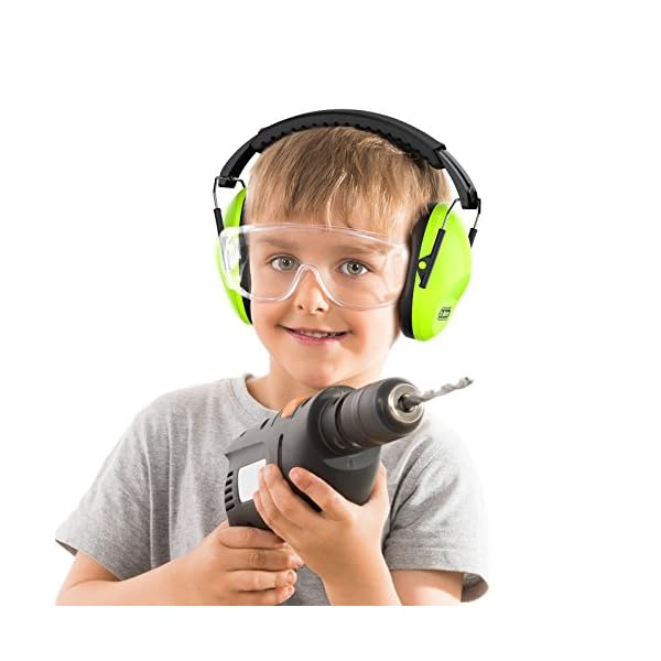 Drmeter-EM100-Kids-Protective-Earmuffs-with-Noise-Blocking-Head-Children-Ear-muffs-for-Sleep-Studying-Shooting-Babies-27NRR-Adjustable-Head-Band-Green