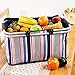 Picnic Insulated Bag, Oumers 32L Large Size Insulated Picnic Basket - BBQ Meat Drinks Cooler Bag -Folding Collapsible Cooler Basket for Family Vacations Parties Outdoor Travel, Keep Food Cold Storage