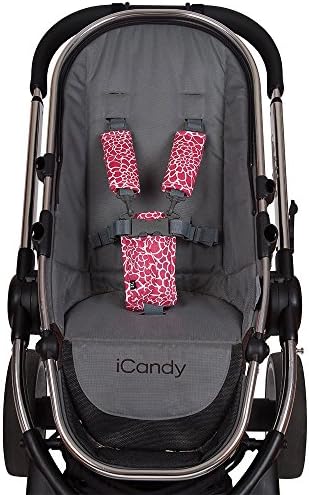 Outlook Universal Cotton Stroller Strap &amp; Buckle Cover (Rose Lace)