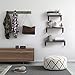 Veken Floating Shelves Wall Mounted Set of 3, Rustic Wood Wall Decor Storage Shelves for Bedroom, Bathroom, Kitchen, Living Room Grey