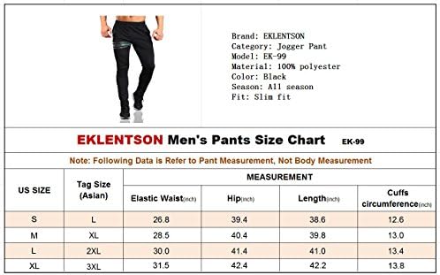 mens jogger pants size chart
