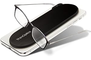 Always With You by ThinOptics Reading Glasses with Slim Case – Readers Attach to Your Phone, Tablet, or Fit in Your Pocket