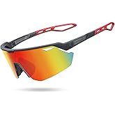 Lamicall 24g Polarized Sports Sunglasses for Men Women - UV400 Protection Sun Glasses Gifts for Running Cycling Baseball