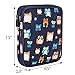 Teamoy Organizer Case for Interchangeable Circular Knitting Needles, Crochet Hooks and Knitting Accessories, Keep All in One Place and Easy to Carry, Owls (No Accessories Included)