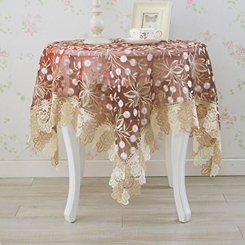 TRE Lace tablecloth/European-style lace tablecloths round/ TV cabinet cover towel/ bedside table cover/ table cloth/ table cloth/ table cloth-B 65x65cm(26x26inch)