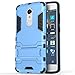 Axon 7 mini Case, ZTE Axon 7 mini Case, MicroP(TM) Dual Layer Armor Hard Slim Hybrid Kickstand Phone Cover Case for ZTE Axon 7 mini (Blue Kickstand Case)