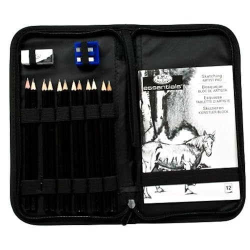 Drawing and Sketching Pencil Set In Zippered Carrying Case Arts, Crafts & Sewing, Painting, Drawing & Art Supplies, Drawing, Art Sets