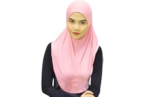 SILK STORY Mu Lan Legend Handmade | Muberra Instant Hijab | One Piece Easy Slip On Practical and Comfortable(L Size)