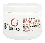 Nine Naturals Unscented Moisturizing Body Cream - 4 oz
