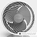IRIS USA WOOZOO Fan, Oscillating Desk Fan, Table Air Circulator, Fan for Bedroom, 3 Speeds, 74ft Max Air Distance, 13 Inches, 112° Adjustable Tilt, 35 db Low Noise, White
