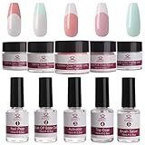 Makartt All-Inclusive Dipping Powder Starter Kit with Acrylic Powder and Gel Resin, Easy to Use French Dip Powders Nail Color System UV/LED Light Free Odorless P-06