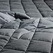 Weighted Blanket 20lbs for Adults,60 x 80Inches Twin or Full Sized Bed Heavy Blanket with 100% Soft Cotton and Glass Beads-Dark Grey
