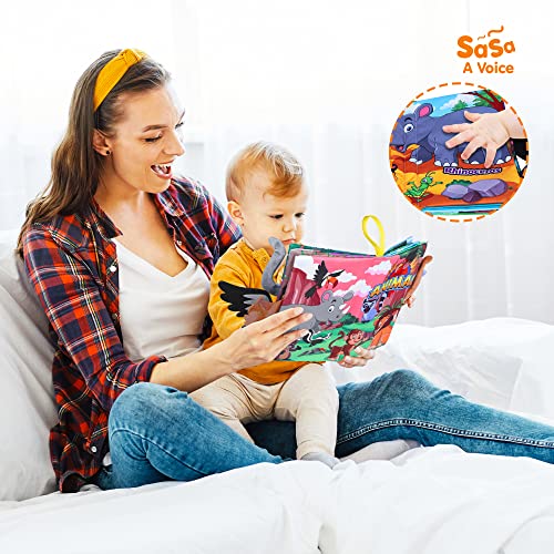 Baby Tail Cloth Book Ocean Animals Crinkle Soft Cloth Books Learning