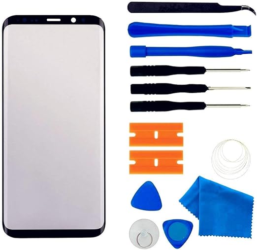 Amazon Com Original Galaxy S9 Screen Replacement Front Outer Lens Glass Screen Replacement Repair Kit For Samsung Galaxy S9 G960 Series Galaxy S9 5 8 Inch Black