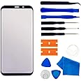 Original Galaxy S9 Screen Replacement Front Outer Lens Glass Screen Replacement Repair Kit for Samsung Galaxy S9 G960 Series (Galaxy S9 5.8 inch Black)