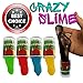 fluffy slime - 5 SET Good Gooey Fun FOR KIDS, Colored CRAZY SLIME of 5 Different Colors, Blue – Yellow – Green – Red - Black. By HOOBABA. BUY NOW