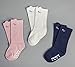 Toddler Socks 6 Pack Baby Socks Knee High Cotton Long Non Slip Cute Soft 0-3t