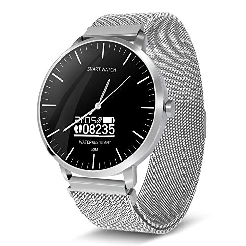 BingoFit Surf Smartwatch Sport Smartwatch Touchscreen Fitness Tracker Quartz Analog Wristwatch for Men Women 50M Water-Resistant Activity Tracker Health Monitor Watch for Android&iPhone