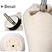 MATCC 4 Pack Polishing Wheel White Flannelette Polishing with 1/4'' Handle for Metal Aluminum,Stainles Steel,Chrome,Jewelry,Wood,Plastic,Ceramic,Glass,etc