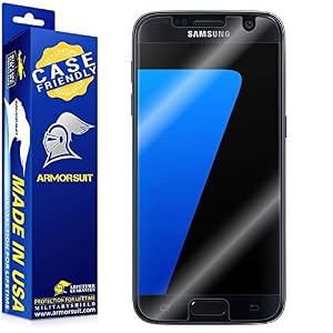Image of ArmorSuit Samsung Galaxy S7 Screen Protector Case Friendly MilitaryShield Screen Protector for Galaxy S7 - HD Clear Anti-Bubble Film