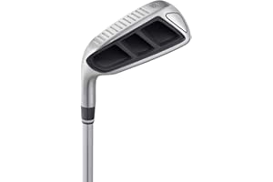 MAZEL Golf Pitching & Chipper Wedge,Right Handed,35,45,55 Degree Available for Men & Women,Improve Your Short Game (Left, Stainless Steel (Black Head), Regular, 55)