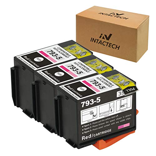 Intactech Compatible with Pitney Bowes 793-5 (Red, 3 Pack) Ink Cartridges Work for DM100i, DM125i, DM150i, DM175i, DM200L, DM225, P700, DM200i, DM175i-MH, P7L1, PRL1 Postage Meters - Thumbnail 2