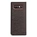 Note 8 Case, QIALINO Genuine Leather Protective Note8 Smart Cover (with Kickstand, Smart Window and Auto Sleep/Wake Flip) for Samsung Galaxy Note 8, Brown