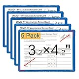 5-Pack Scratchproof Vaccination Card Holder, CDC