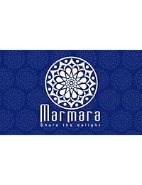 Mármara auténtica delicia turca con rosas/Caja de Regalo de postre dulce de repostería gourmet (mediano) Rankeado según Buzzfeed "Top 17 Alimentos para regalar por Debajo de $25 en Amazon, Peso neto. 4,4 onzas