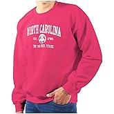 Classic Teaze North Carolina Cute Footprints Beach Sweatshirt for Men or Women
