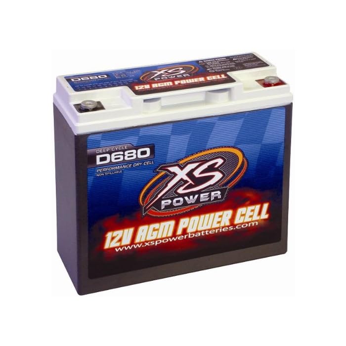 Buy XS POWER D680 12 Volt 1000 Amp Car Audio AGM Power Cell Battery