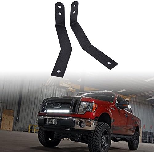 Ohmu Pair 2009-2014 Ford F-150 Front Hidden Bumper Mounting Brackets Mounts Fit 30 Inch Single Row Straight Led Work Light Bar Accessories