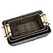 Wicker Basket, Woven Storage Baskets with Light Wooden Handles (Brown, 3 Pieces)