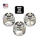 Bulk Tealight Fuel Cells Liquid Paraffin Oil Candles - Disposable - 8 Hour Burn (180 Pack) Made in USA