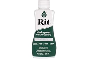 CRAFT COUNTY Rit Dye Liquid – Wide Selection of Colors – 8 Oz. (Dark Green)