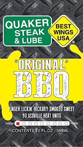 Quaker Steak and Lube Original Barbecue Wing Sauce - TWO 12 Ounce Bottles of Quaker Steak & Lube Original BBQ Sauce