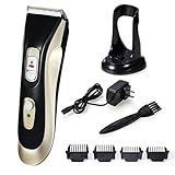 Glyby Pet Grooming Clippers, Professional Waterproof Electric Clipper for Dog or Cat Use with Rechargeable Lithium Battery